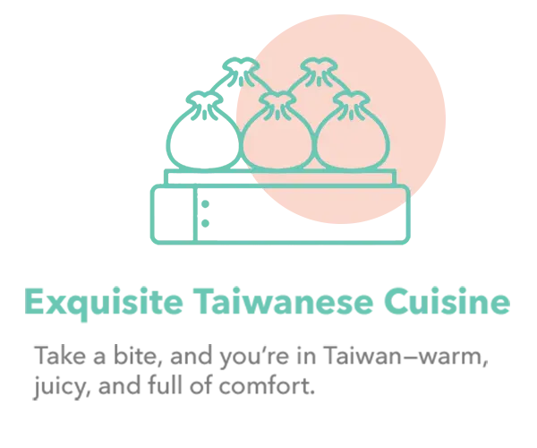 Exquisite Taiwanese soup dumplings offering a juicy, and comforting fine dining experience.