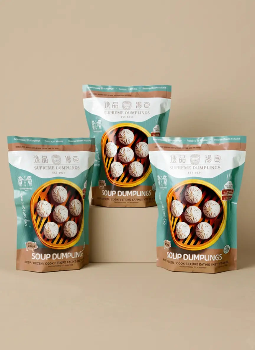 PORK SOUP DUMPLINGS - TRIPLE  SET (150 pcs)